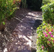 Decorative Walkway with 1/2 Rock
