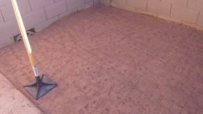 Leveled with Slight Taper for Water Runoff